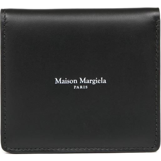 Maison Margiela portafoglio in pelle con logo - nero