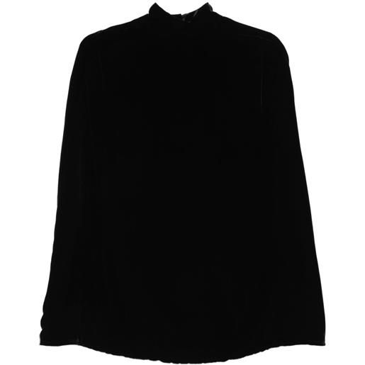 Raquel Diniz mantella palmas a collo alto - nero