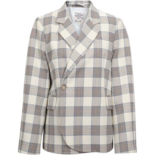 Baum Und Pferdgarten blazer asimmetrico a quadri - toni neutri