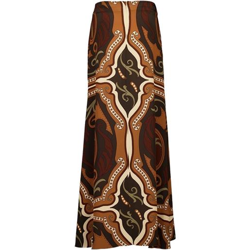 Johanna Ortiz gonna lunga nuevos territorios - marrone