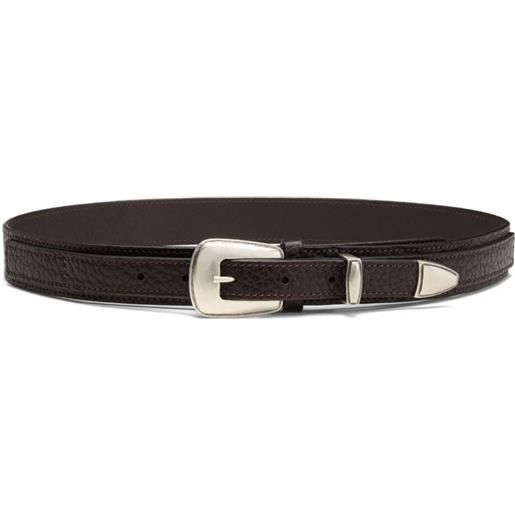 LEMAIRE cintura minimal western in pelle - marrone