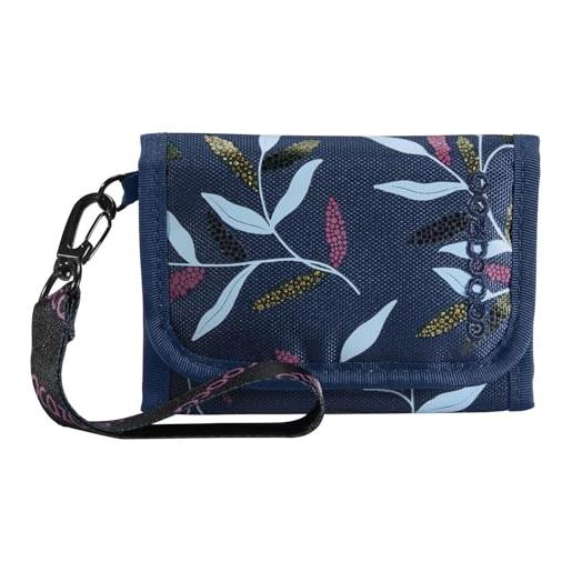 Coocazoo portafoglio, portafoglio con finestra interna ed esterna, portamonete e scomparti per carte di credito, chiusura in velcro, poliestere, a partire dalla 3a classe, boho glam - blu