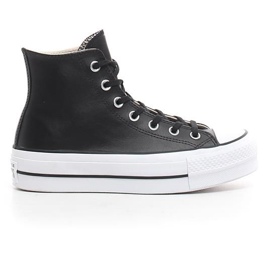 CONVERSE ctas lift hi sneaker con platform nero - donna - nero