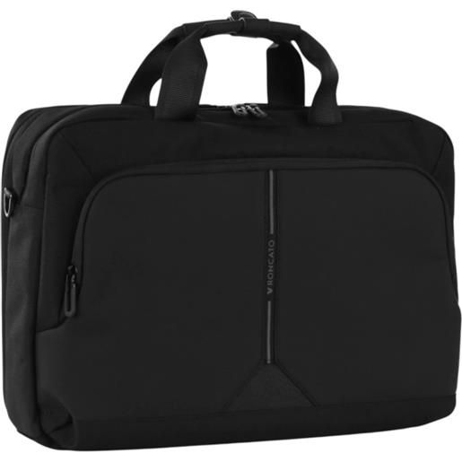 Roncato borsa ufficio 2 manici 2 comp. (pc 15.6/tablet) clayton nero