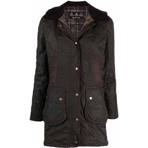 Barbour cappotto con bottoni - verde