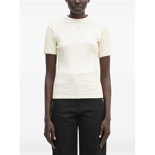 Wales Bonner top con applicazione - bianco