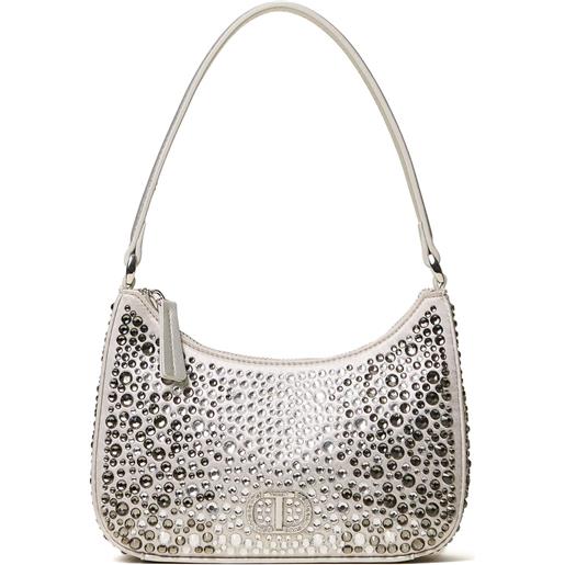 TWINSET borsa a spalla con decorazione - bianco