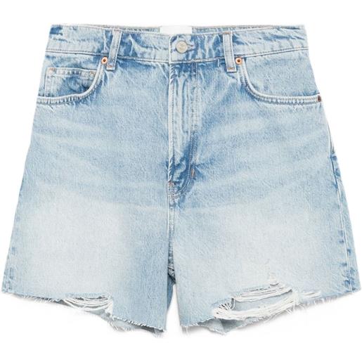 Reformation shorts denim saige - blu