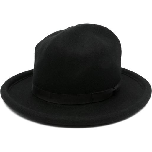 Yohji Yamamoto fedora in lana - nero