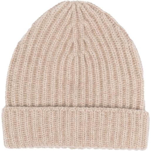 Malo berretto a coste - toni neutri