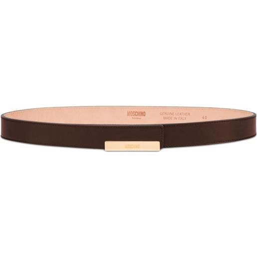 Moschino cintura in pelle - marrone
