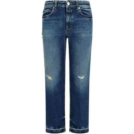 Closed jeans milo con effetto vissuto - blu