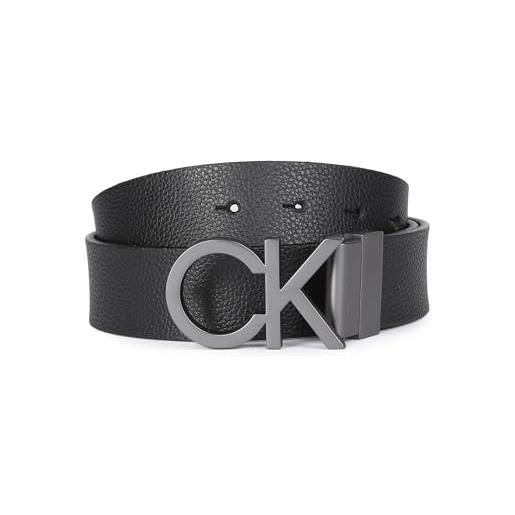 Calvin Klein Jeans calvin klein adj/rev ck metal pb 35mm k50k509258 cinture, nero (black/dark brown), 95 uomo