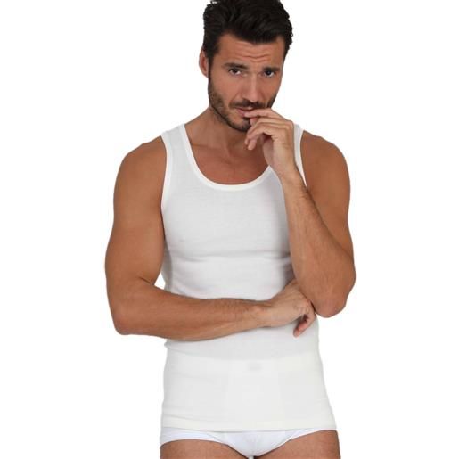 Egi canotta da uomo in morbida lana e seta con spalla larga