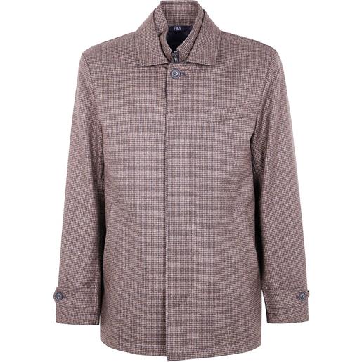 Fay giacca in pied-de-poule - marrone