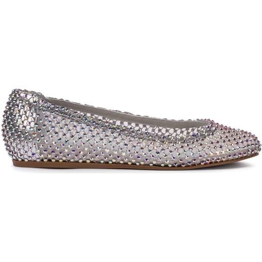 Le Silla ballerine gilda con decorazione - argento