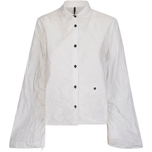 Maria Calderara camicia con maniche a campana - bianco