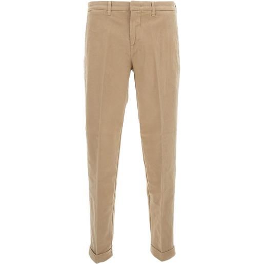 Fay pantaloni con risvolto - toni neutri