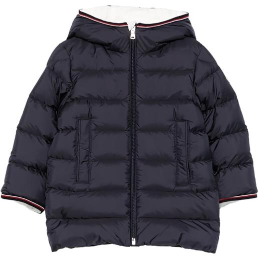 Moncler Enfant piumino con cappuccio - blu