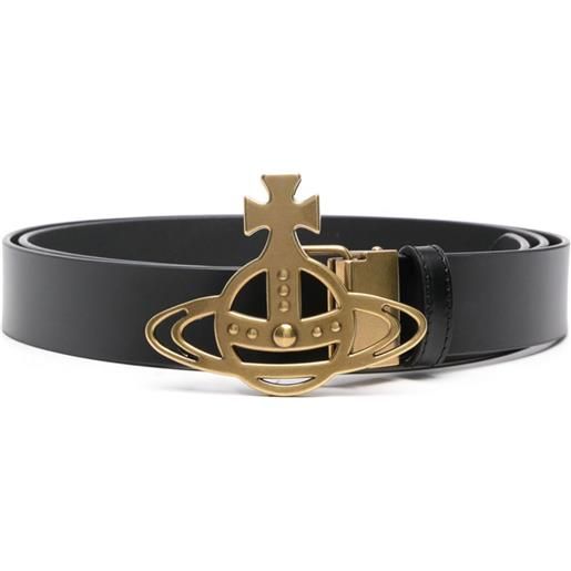 Vivienne Westwood cintura con fibbia orb - nero