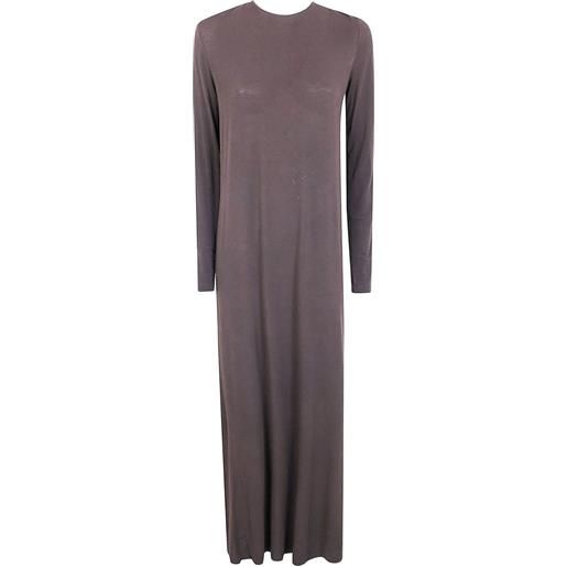 Uma Wang abito lungo con scollatura posteriore - marrone