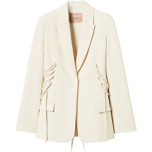 TWINSET blazer con bottoni - toni neutri