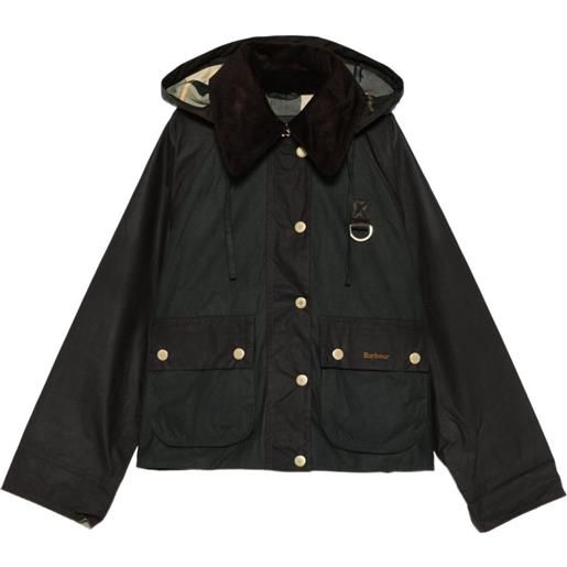 Barbour giacca reighton con cappuccio - verde