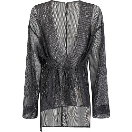 Maria Calderara giacca con nodo - nero