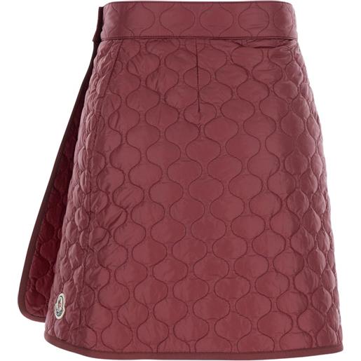 Moncler minigonna con logo - rosso