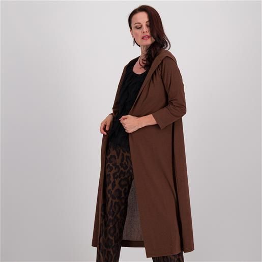 Caterina Lancini cardigan lungo con cappuccio anche petite