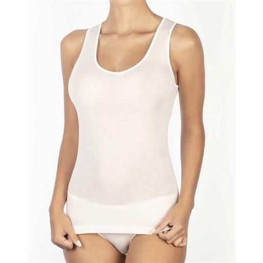 Egi canotta da donna lana e seta spallina larga