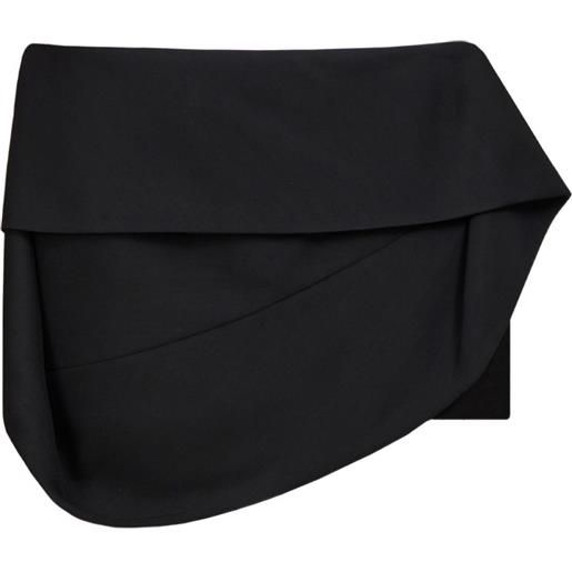 Ferragamo minigonna drappeggiata - nero