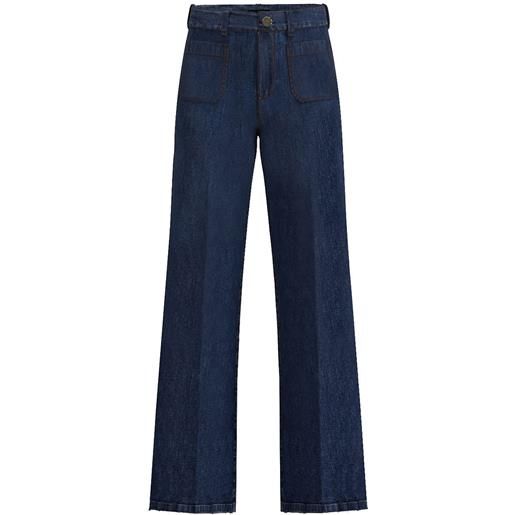 EMME MARELLA jeans gamba larga con taschine donna