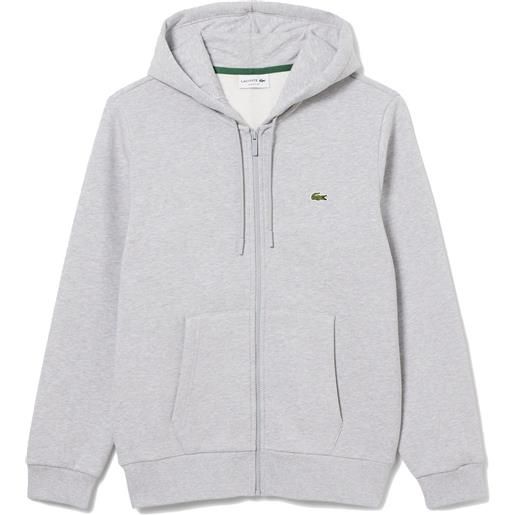 LACOSTE felpa full zip cappuccio logo