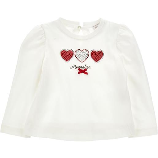 Monnalisa maglia manica lunga strass