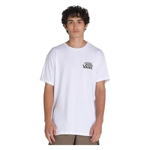 Vans t-shirt - t-shirt effetto crespo - sneaky ss - s - nero, bianco, l