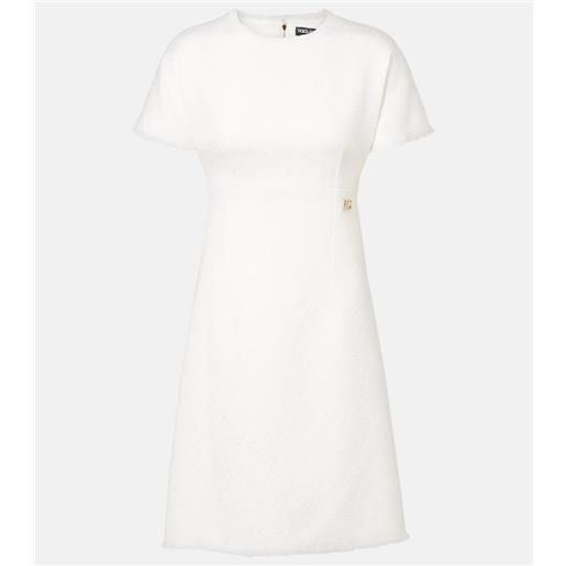 Dolce&Gabbana abito corto dg in tweed di misto lana