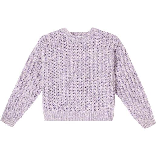 Brunello Cucinelli Kids pullover in misto lana, cashmere e mohair