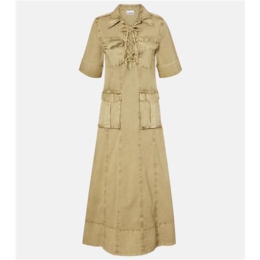 Ganni abito lungo di jeans