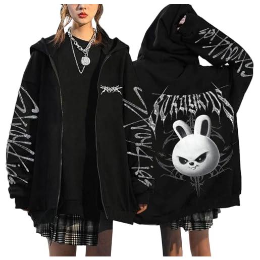 NCTCITY zip up felpe con cappuccio casual sweatshirts stray kids merch dominate y2k e-girl maglie gotico harajuku giacche world tour bang. Chan lee know changbin hyunjin han felix seungmin i. N