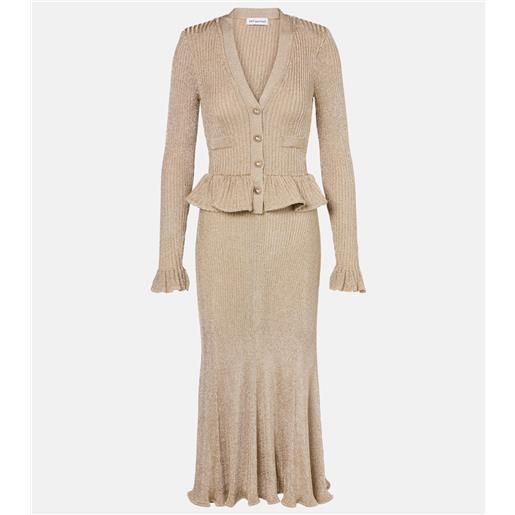 Self-Portrait abito lungo con lamã©