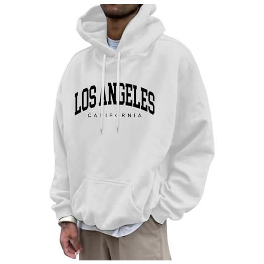 Felpa Con Zip E T-shirt Uomo Con Stampa Lettere: Magliette Casual Oversize Vintage, Cotone, Taglie Forti Disponibili
