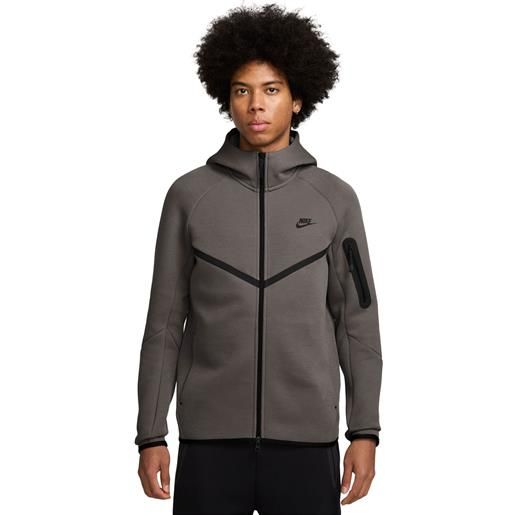Nike felpa zip uomo Nike windrunner grigio