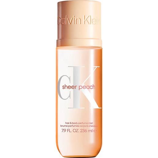 Calvin Klein ck one sheer peach hair and body mist 236ml