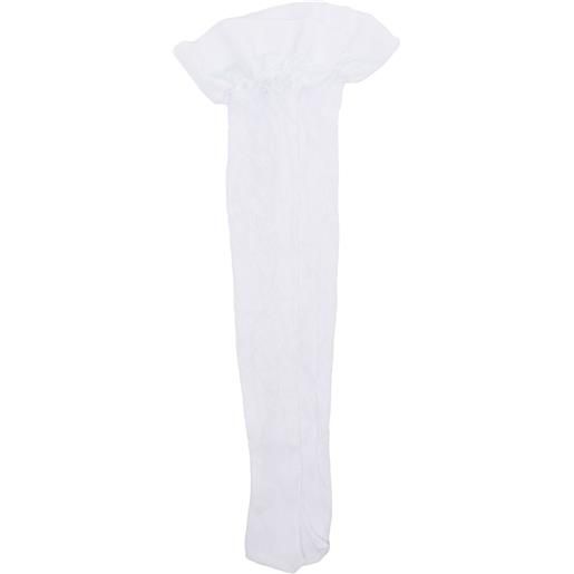 Alessandra Rich collant in pizzo - bianco