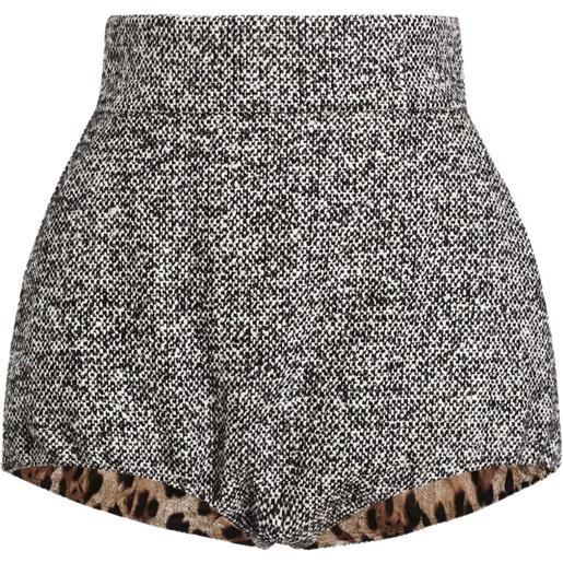 Dolce & Gabbana shorts in tweed - nero