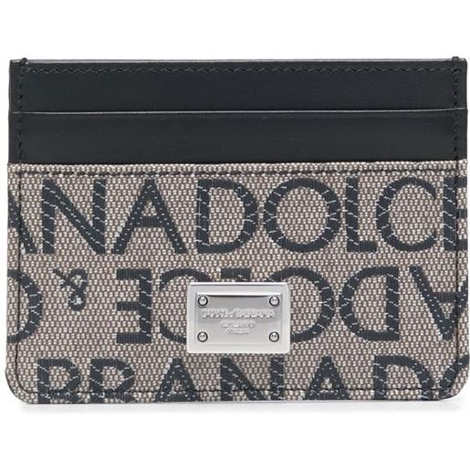 Dolce & Gabbana portacarte con logo - nero