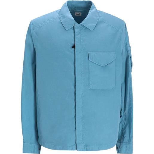 C.P. Company giacca-camicia con tasca - blu