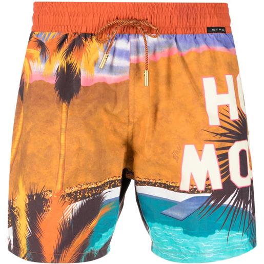 ETRO costume da bagno con stampa - arancione
