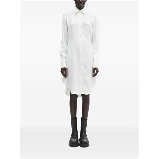 Wales Bonner chemisier corto asimmetrico - bianco